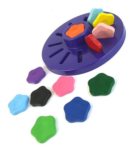 Crayolas En Forma De Flor Djeco (12 Colores) Cadaques Kids 1