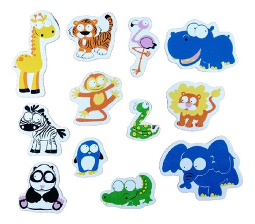 Animales Salvajes De Goma Para La Bañera Didáctico Bcdfg 0