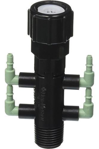 Orbit 67060 Quad Riser Adapter Manifold Full-flow, Negro 1