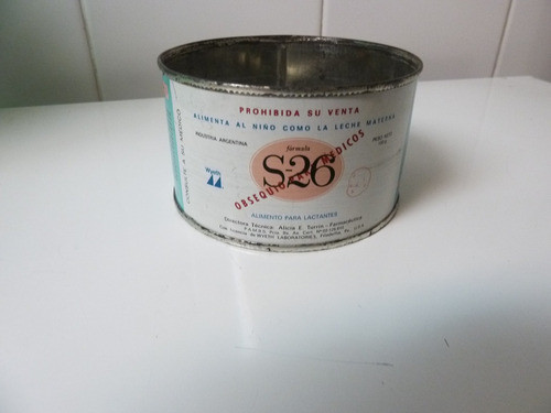 Antigua Lata Leche En Polvo S26 Para Niños,150g, Vacía 0