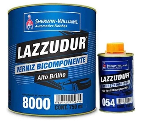 Verniz 8000 Comp A B 750ml C/ Endurecedor 150ml - Lazzuril 0