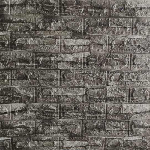 Revestimiento Pared Adhesivo 3d Piedra Gris Pack X 10 0