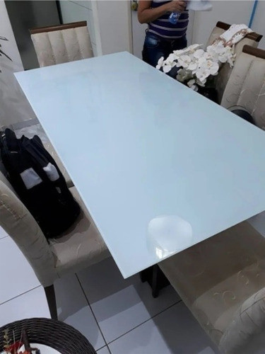 Adesivo Branco Para Mesa Vidro Laca Branca Até 2 X 1 Metros 0