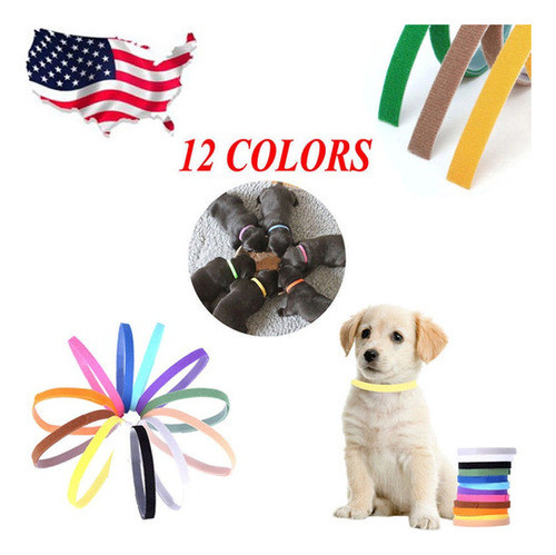 12pcs/conjunto De Whelping Id Identificación Bandas Camada C 1