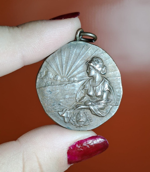 Antigua Medalla Premio Ministerio De Guerra 0