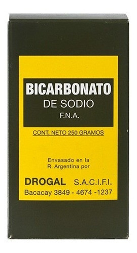 Bicarbonato De Sodio Medicinal X 500gr  Drogal Calidad Farm. 0
