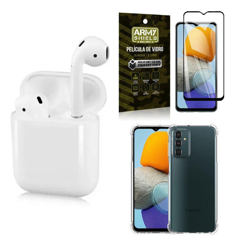 Kit Capa M23 5g + Fone Ouvido Bluetooth Ly122 + Película 3d 0