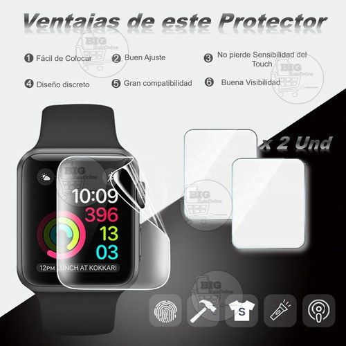 Film Protector Cuadrado Smartwatch Film Reloj Inteligente X2 1