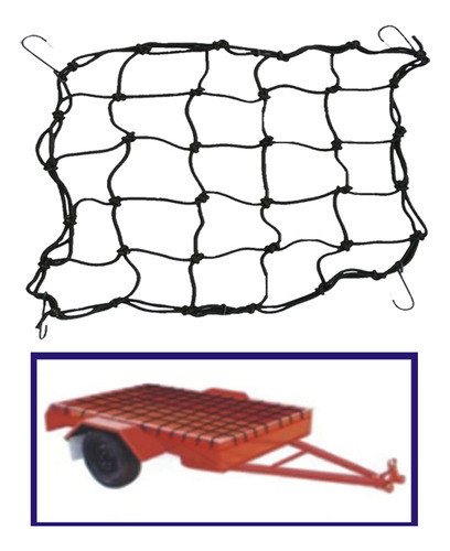 Red Elastica Para Carga 90x150cm Con Ganchos Plasticos Iael 1