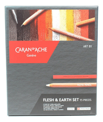 Estojo Flesh & Earth 15 Peças Caran D´ache ª 1