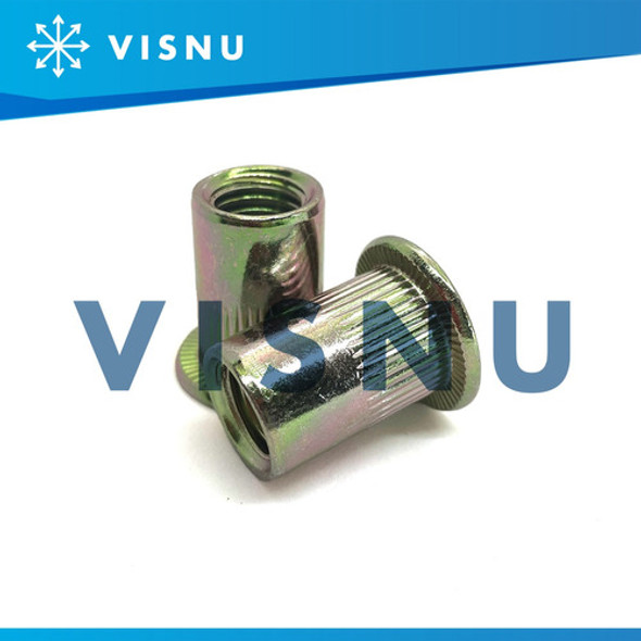 Remache Roscado Tuerca Acero M12 Ranurado Cabeza Ancha X 10 1