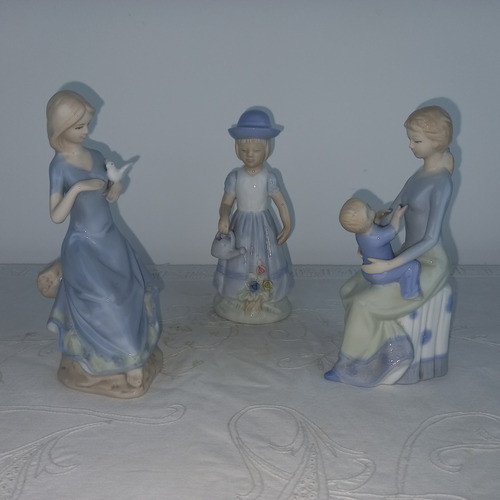 Figura Dama Porcelana Europea Hecha Y Pintada A Mano Mirala 0