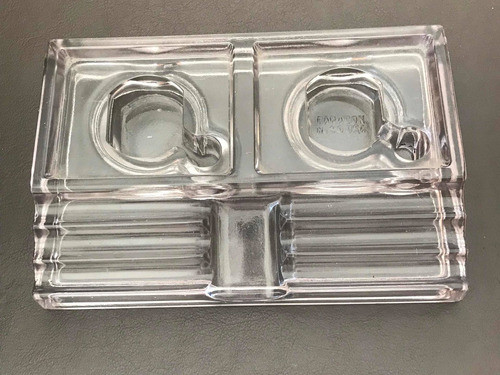 Antiguo Tintero De Vidrio 0