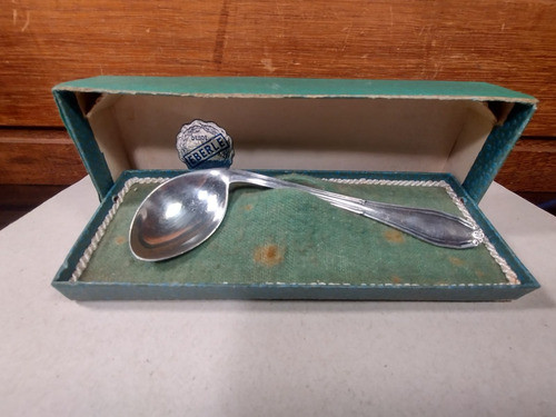 Antiga Colher Infantil Em Prata Marca Eberle - R 11477 1