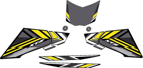 Kit De Calcos Yamaha Xtz 125 2023 2024 Negro 0