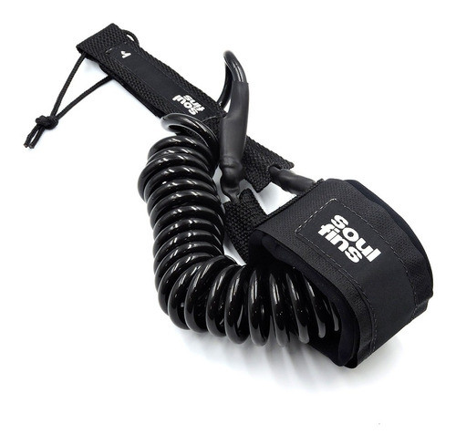 Leash Sup Espiral Duplo Girador - 7mm/10 Pés (preto) 0