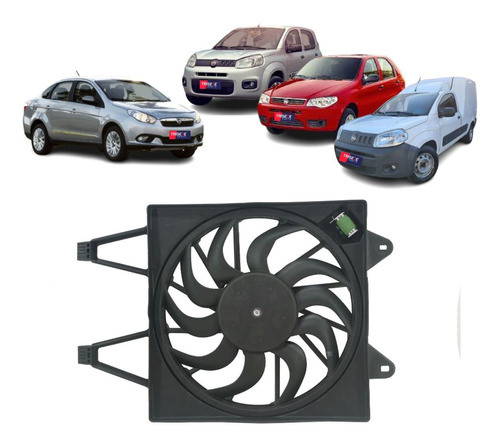 Gmv Ventoinha E Defletor Uno Palio Modelo Denso 0