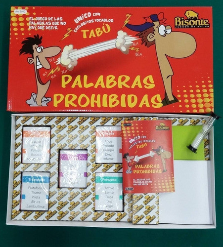 Juego Palabras Prohibidas Original Bisonte Original Tabu 1