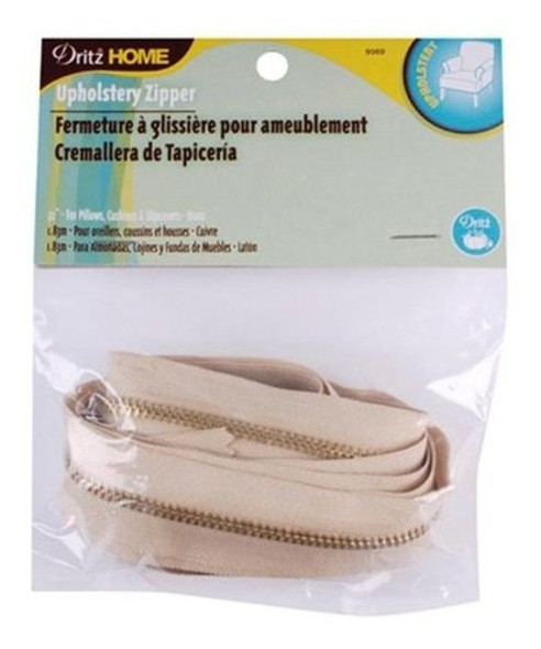 Dritz 9069 Tapiceria De Bronce Con Cremallera Beige 72 Pulga 0