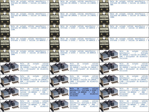 Pack 4x Rele Estado Sólido Mono Entrada Dc 25a Con Disipa-p 1