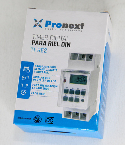 Timer Digital Riel Din Programable Reloj Temporizado Cultivo 1