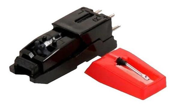 Vitrola Toca Disco Antigo Capsula Agulhas Suporte E Fios 0