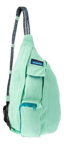 ~? Kavu Mini Rope Bag Cotton Crossbody Sling - Seafoam 0