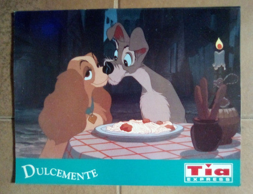 Antiguo Posters Tía Express  La Dama Y El Vagabundo 0