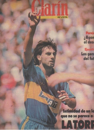 Revista ** Clarin ** Boca Juniors - Diego Latorre Año 1991 0