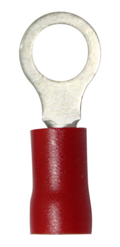 Kit 100 - Terminal Olhal Vermelho 1mm 0