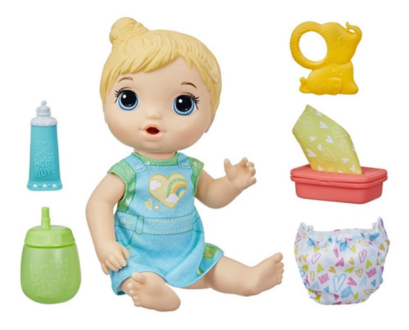 Baby Alive Muñeca Bebé Cambio De Pañal Pelo Rubio - Hasbro 1