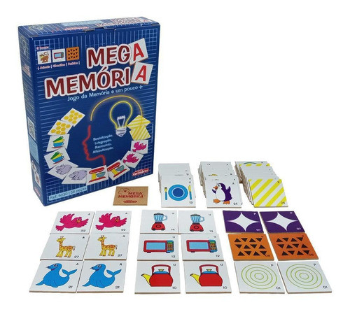Jogo Educativo Mega Memória Infantil Com 3 Temas Em Madeira 0