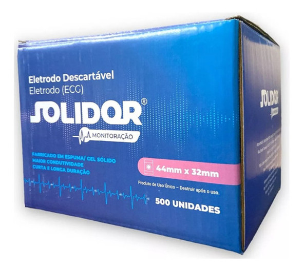 Eletrodo Ecg Adulto/infantil Caixa Com 500 Unidades Solidor 0 Eletrodo Ecg Adulto/infantil Caixa Com 500 Unidades Solidor 0