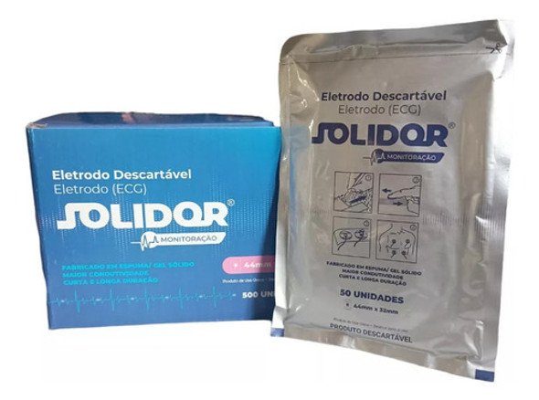Eletrodo Ecg Adulto/infantil Caixa Com 500 Unidades Solidor 1 Eletrodo Ecg Adulto/infantil Caixa Com 500 Unidades Solidor 1