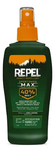 Repelente | Repel Sportmen Max 40% Deet | 6flz=177ml| Dengue 0
