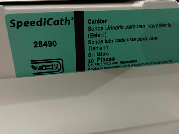Sonda Urinaria Coloplast Speedicath 28490 X 30 U 1