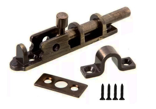 Kit 5 Ferrolho Trinco Fecho Fio União Zamac Antique 9cm 1