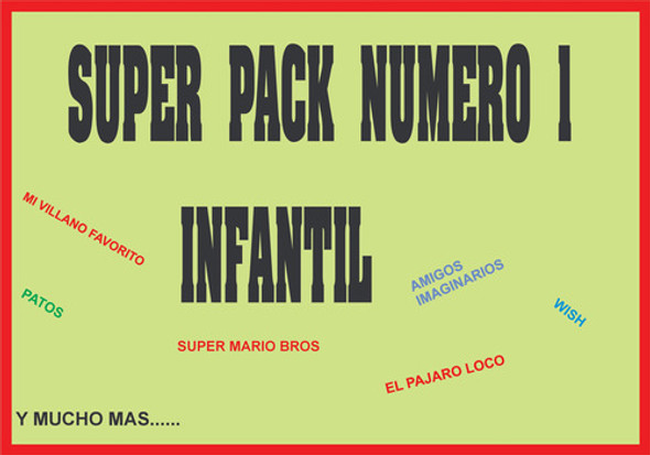 Super Pack Infantil, Digital, Muchas Pelis Para Los Peques 0 Super Pack Infantil, Digital, Muchas Pelis Para Los Peques 0
