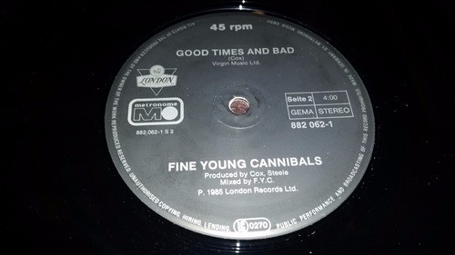 Fine Young Cannibals Johnny Come Home Vinilo Maxi Germany 1