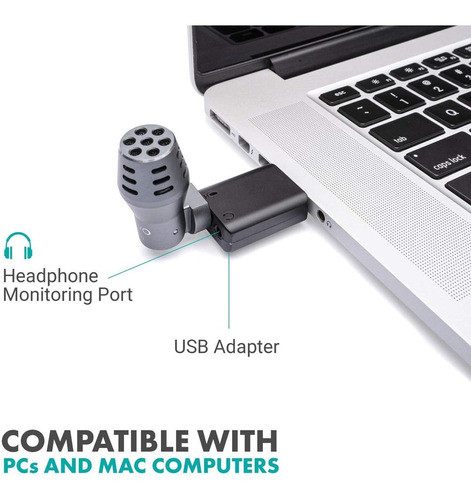 Microfono Mini Portatil Omnidireccional Usb Para Computadora 1