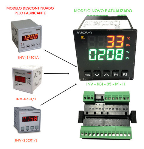 Inv-kb1-05-m-h Controlador De Temperatura Multisensor 250v 1