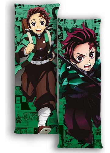 Almofada Mini Dakimakura Demon Slayer Tanjiro 0
