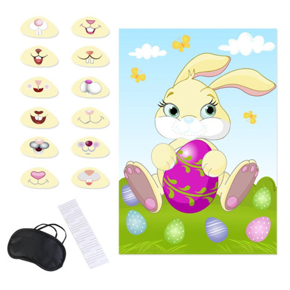 12 * Conejo Boca Espiga La Boca + 1pcs Bunny Poster En La Di 0