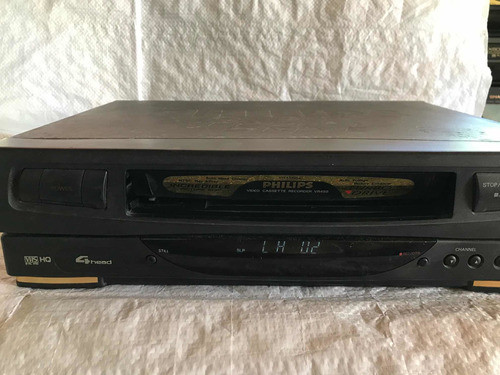Vídeo Cassete Philips 4 Cabeças Liga Direto Sucata Tirar Pç 1