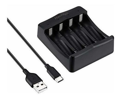 Cargador De 4 Baterias Usb Aa Aaa Ni-mh Ni-cd Aa Aaa 0