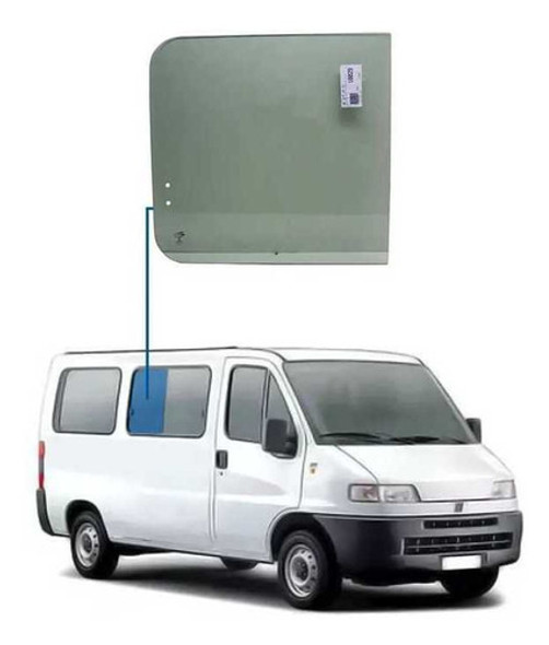 Vidro 2ª Janela Móvel Direita Fiat Ducato Teto Baixo 94/03 0