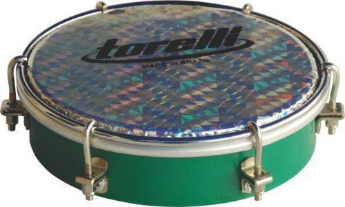 Tamborim Injetado Amarelo Pele Holografi Torelli Tt 405 0