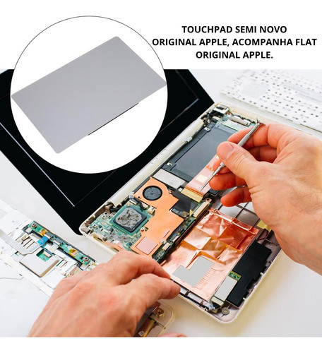 Trackpad Macbook Pro 13.3 A1706 A1708 2016 2017 Cinza Silver 1