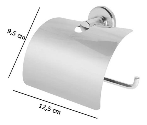 Acessórios Para Banheiro Aço Inox 5 Peças Standard 1