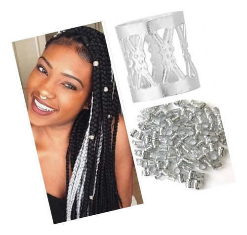 Anillas Cuff Para Trenzas...bolsitas De 12 Unidades C/u. 0